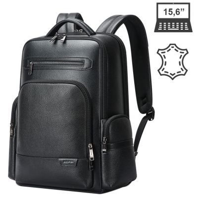 Шкіряний рюкзак Bopai First Layer Cowhide Bp61-123281 чорний