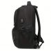  Рюкзак міський BRUNO CAVALLI BC-18575 з USB-портом для ноутбука 15.6" - 26л, чорний