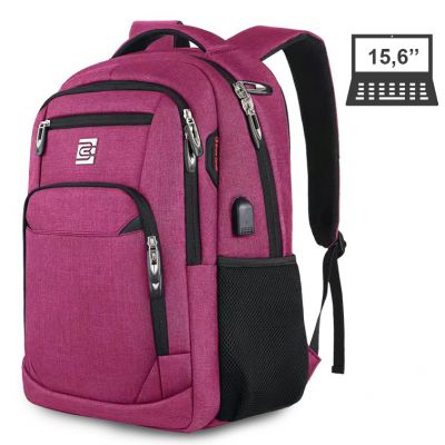 Рюкзак Bruno Cavalli BC-8689 фуксія з відділенням для ноутбука 15.6" і USB-портом - купити в Україні