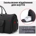 Сумка-чемодан на колесах TUGUAN чорна — дорожня сумка-портплед 2 в 1 для костюма з відділенням для взуття та одягу