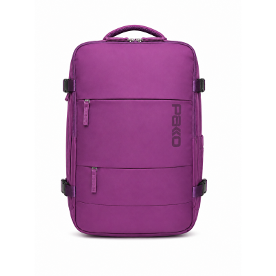 Сливовий рюкзак 40x30x20 PAKKO для ноутбука 17" — ручна поклажа Ryanair та Wizz Air без доплат