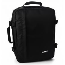 Рюкзак RAVO Cabin Pro 40 чорний 40×30×20 см ручна поклажа для літака, відсік для ноутбука 15.6"