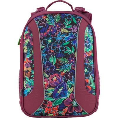 Рюкзак шкільний каркасний 703 Flowery K18-703M-2 червоний