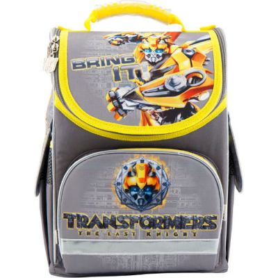 Рюкзак шкільний каркасний Kite Transformers TF18-501S-1 сірий