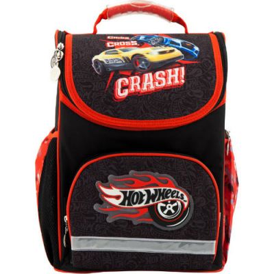 Рюкзак шкільний каркасний Kite Hot Wheels HW18-701M чорний