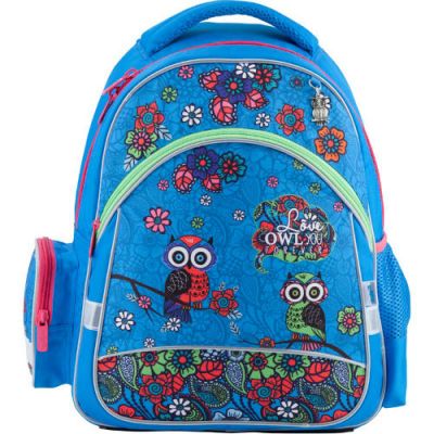 Рюкзак шкільний Kite Pretty owls K18-521S-1 блакитний