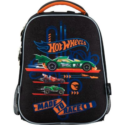 Рюкзак шкільний каркасний 531 Hot Wheels HW18-531M чорний