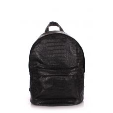 Рюкзак жіночий POOLPARTY backpack-croco-black чорний