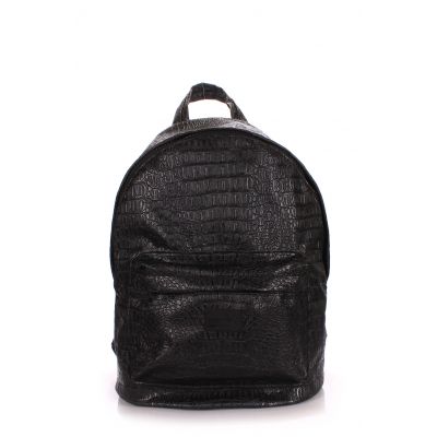 Рюкзак жіночий POOLPARTY backpack-croco-black чорний