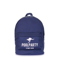 Рюкзак молодіжний POOLPARTY backpack-kangaroo-darkblue синій