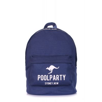 Рюкзак молодіжний POOLPARTY backpack-kangaroo-darkblue синій