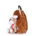 Дитячий рюкзак POOLPARTY з собакою kiddy-backpack-dog-коричневий brown