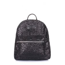 Рюкзак жіночий блискучий POOLPARTY Xs xs-bckpck-glitter-black чорний