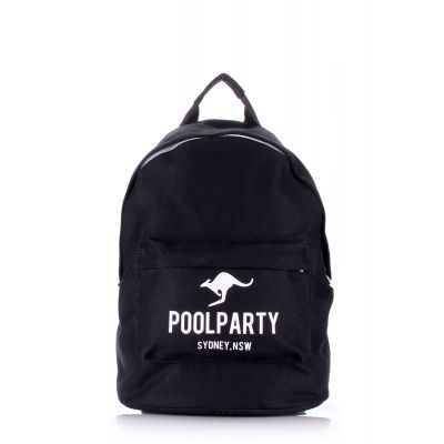 Рюкзак молодіжний POOLPARTY backpack-kangaroo-black чорний