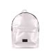 Рюкзак жіночий POOLPARTY backpack-pu-lightsilver срібний