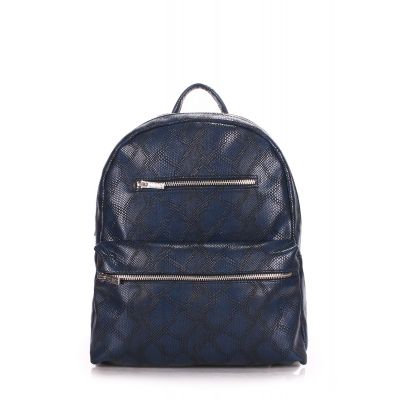 Рюкзак жіночий POOLPARTY Mini mini-bckpck-snake-darkblue синій