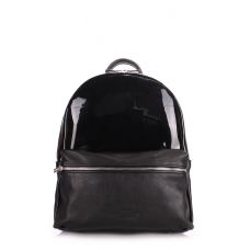Рюкзак жіночий шкіряний POOLPARTY Mini mini-bckpck-transparent-black чорний