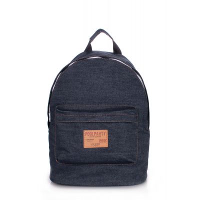 Рюкзак молодіжний POOLPARTY backpack-jeans синій