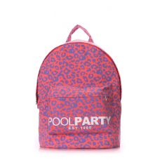 Рюкзак молодіжний POOLPARTY backpack-leo-pink рожевий