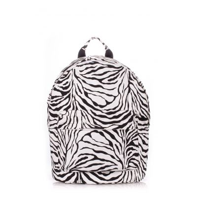 Рюкзак жіночий POOLPARTY backpack-pu-zebra білий