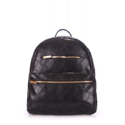 Рюкзак жіночий POOLPARTY Mini mini-bckpck-snake-black чорний