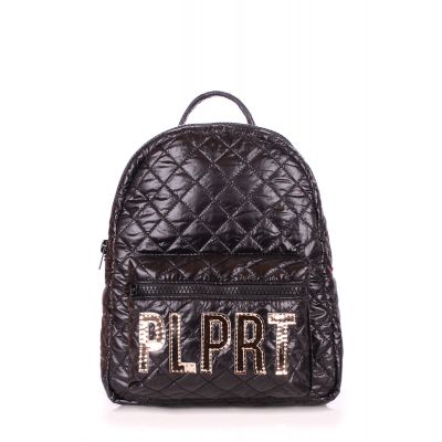 Рюкзак жіночий POOLPARTY Mini Plprt plprt-bckpck-stitch-black чорний