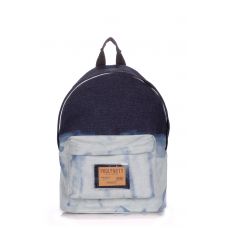 Рюкзак джинсовий POOLPARTY backpack-bleach-jeans блакитний