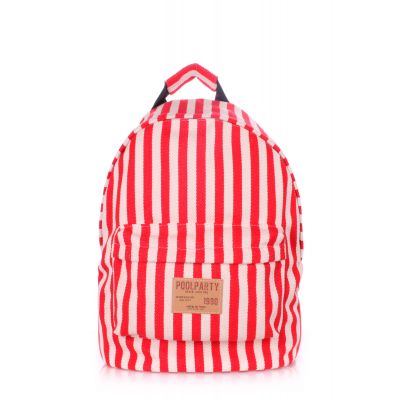 Рюкзак молодіжний POOLPARTY backpack-navy-red червоний