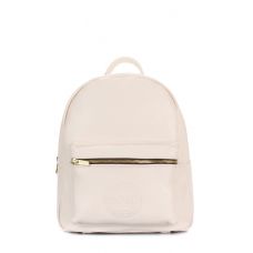 Рюкзак жіночий шкіряний POOLPARTY Xs xs-bckpck-leather-beige бежевий