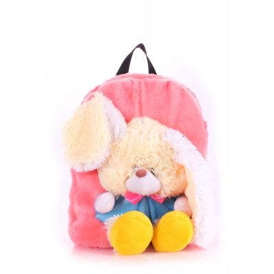Дитячий рюкзак POOLPARTY з зайцем kiddy-backpack-rabbit-rose рожевий