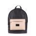 Рюкзак жіночий POOLPARTY backpack-pu-black-beige чорний