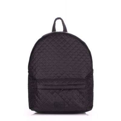 Рюкзак стьобаний POOLPARTY backpack-theone-black чорний
