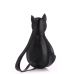Рюкзак жіночий POOLPARTY Cat leather-cat-backpack чорний