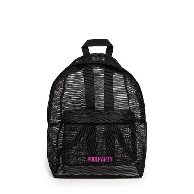 Рюкзак молодіжний POOLPARTY backpack-mesh-black чорний