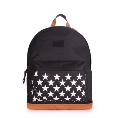 Рюкзак молодіжний POOLPARTY backpack-stars-black чорний
