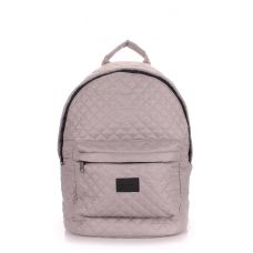 Рюкзак стьобаний POOLPARTY backpack-theone-grey сірий