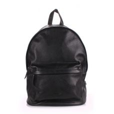 Шкіряний рюкзак POOLPARTY backpack-leather-black чорний
