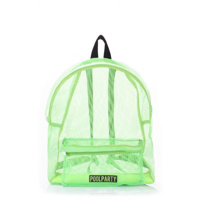 Рюкзак молодіжний POOLPARTY backpack-mesh-green зелений