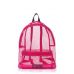 Рюкзак молодіжний POOLPARTY backpack-mesh-pink малиновий