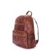 Рюкзак жіночий шкіряний POOLPARTY Mini mini-bckpck-leather-croco-коричневий brown