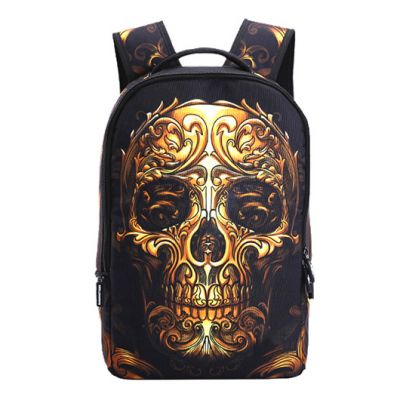 Рюкзак молодіжний RUNNINGTIGER Golden Skull Чорний