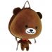 Дитячий рюкзак SUPERCUTE у вигляді ведмедика коричневий