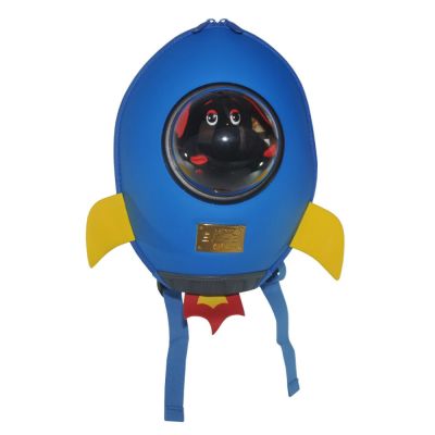 Дитячий рюкзак SUPERCUTE у вигляді ракети блакитний