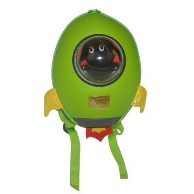 Дитячий рюкзак SUPERCUTE у вигляді ракети салатовий