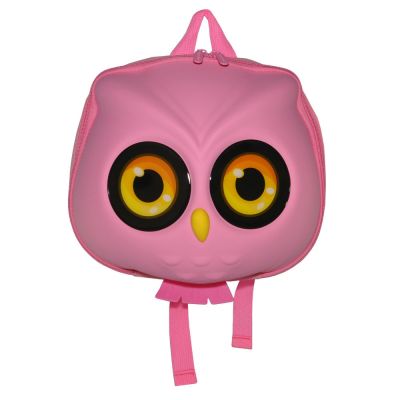 Дитячий рюкзак SUPERCUTE у вигляді сови рожевий