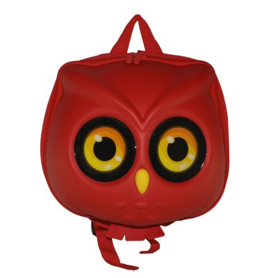 Дитячий рюкзак SUPERCUTE у вигляді сови червоний