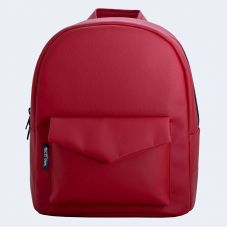 Червоний шкіряний рюкзак TWINSSTORE Р36