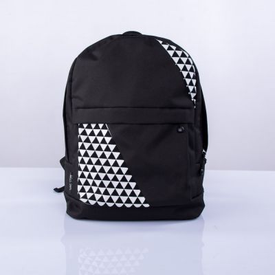 Чорний рюкзак з трикутниками mini TWINSSTORE Р4