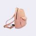 Персиковий шкіряний рюкзак TWINSSTORE Р39