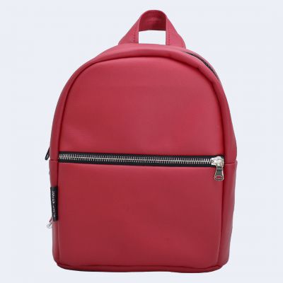 Червоний шкіряний рюкзак small TWINSSTORE Р60